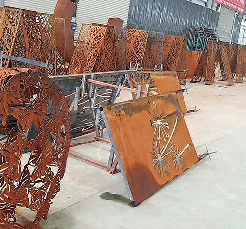 徐汇耐候钢板屏风